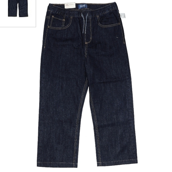 Old Navy Other - NWT Old Navy Dark Wash Jeans Boys XXL 18 Regular Straight Thigh Leg Drawstring